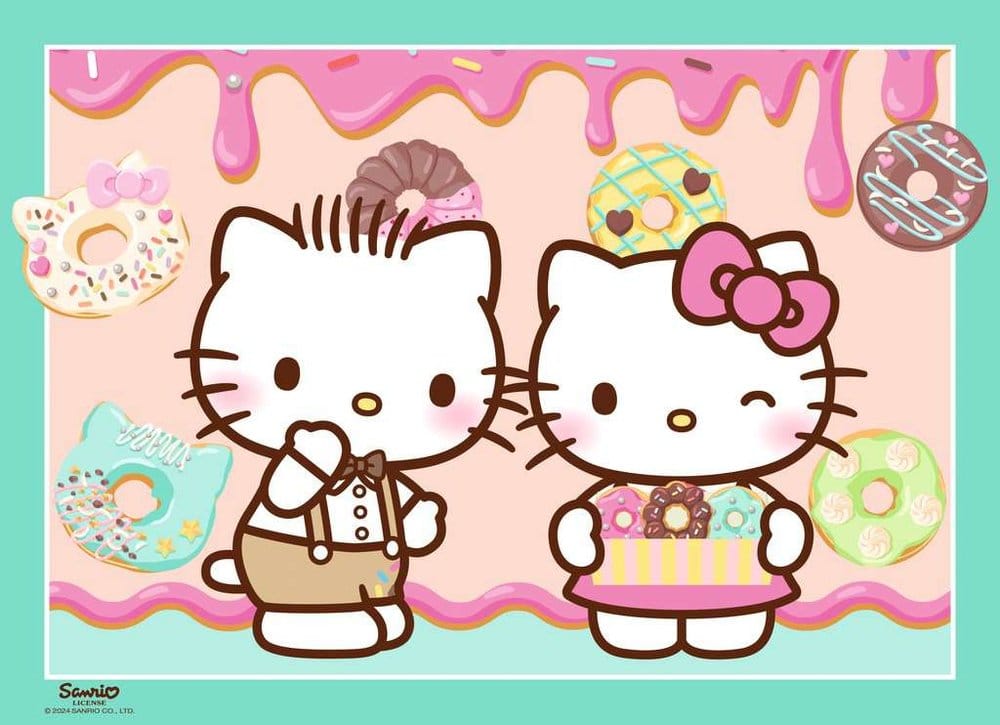 Ravensburger Hello Kitty Puzzle 4-Pack Let's Go, Hello Kitty! (4x100 Pieces) | Makochan
