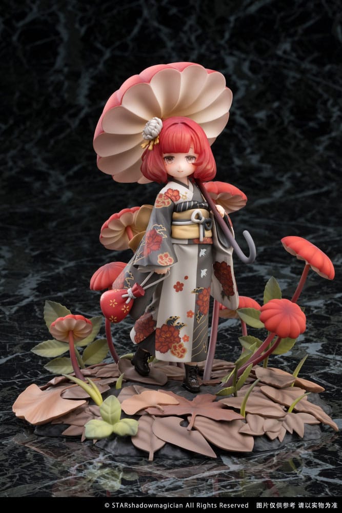 Reverse Studio The Mushroom Girls PVC Statue 1/1 No.6 Marasmius Haematocephalus 23 cm | Makochan