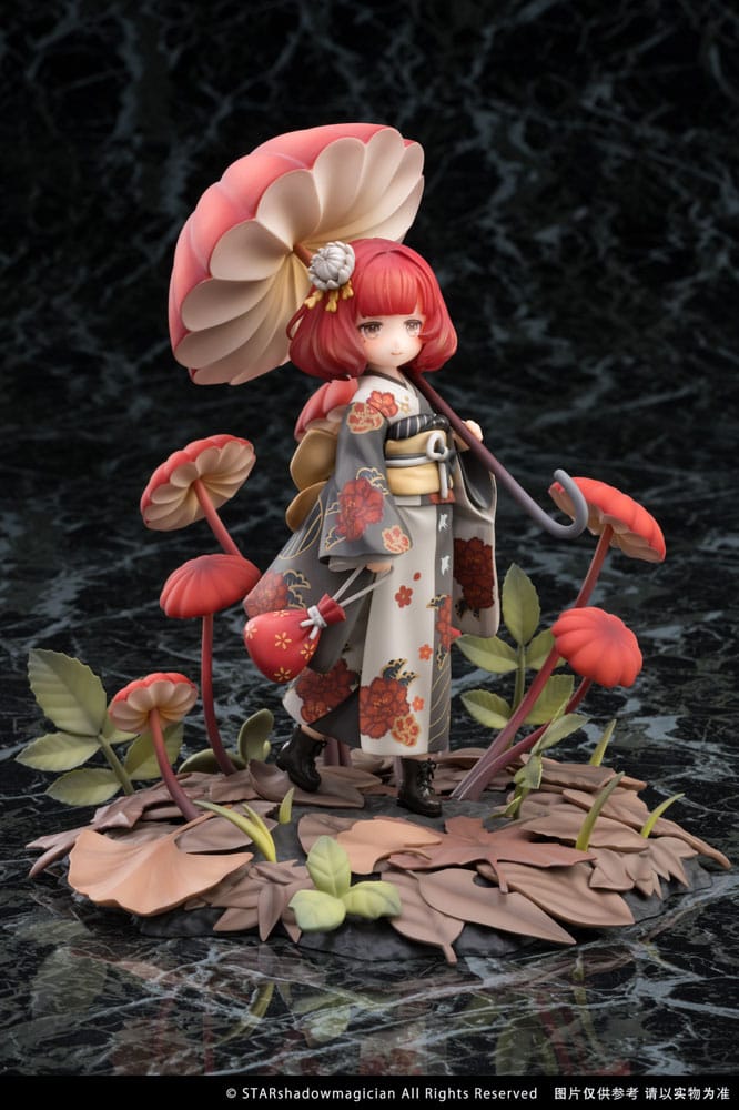 Reverse Studio The Mushroom Girls PVC Statue 1/1 No.6 Marasmius Haematocephalus 23 cm | Makochan