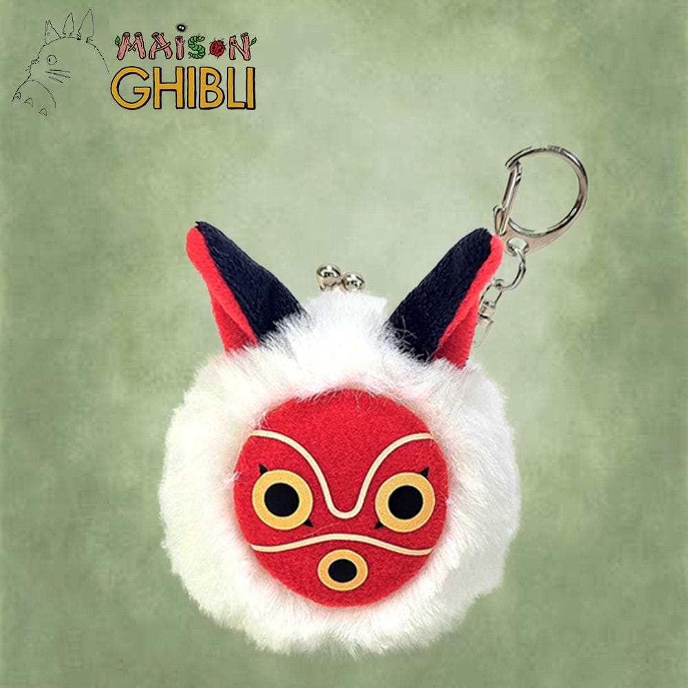 Sun Arrow Princess Mononoke Funwari Mini Plush Coin Purse San´s Mask | Makochan