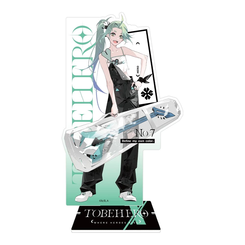Sakami Merchandise To Be Hero X Acrylic Stand Hero Show Series Lucky Cyan 17 cm | Makochan