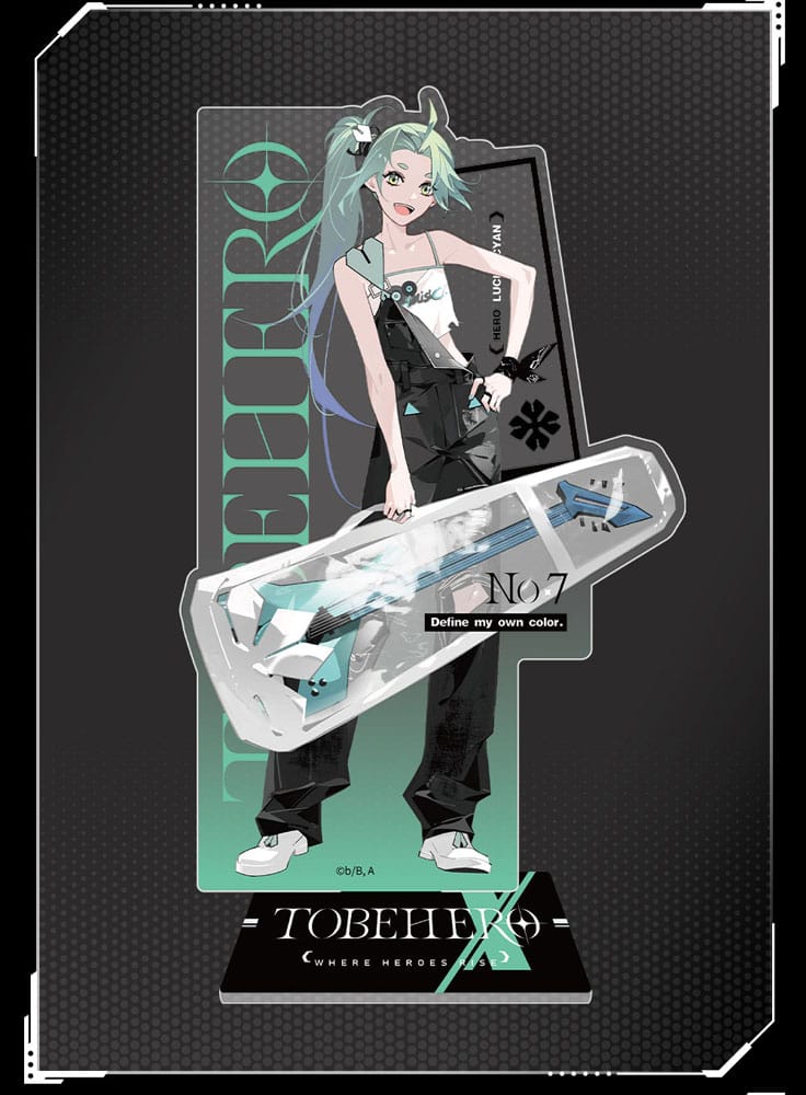 Sakami Merchandise To Be Hero X Acrylic Stand Hero Show Series Lucky Cyan 17 cm | Makochan