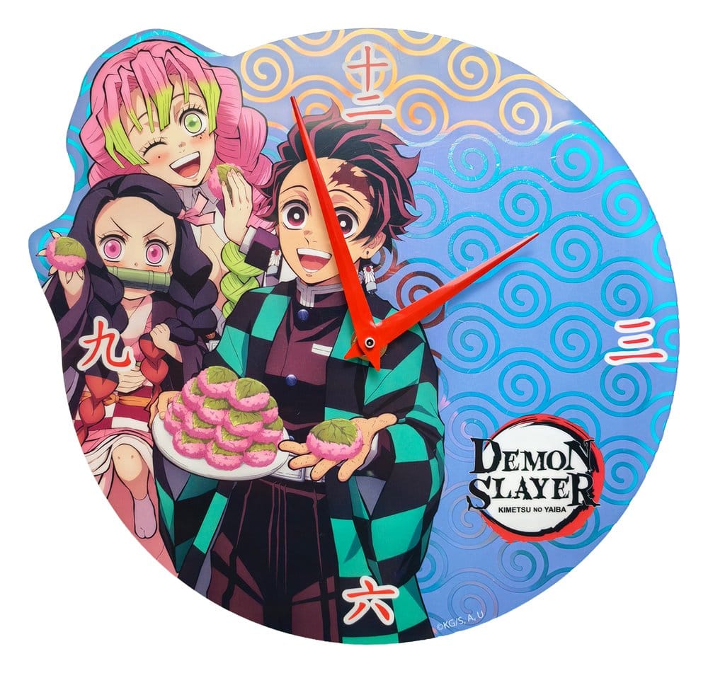 Sakami Merchandise Demon Slayer: Kimetsu no Yaiba Wall Clock Holographic | Makochan