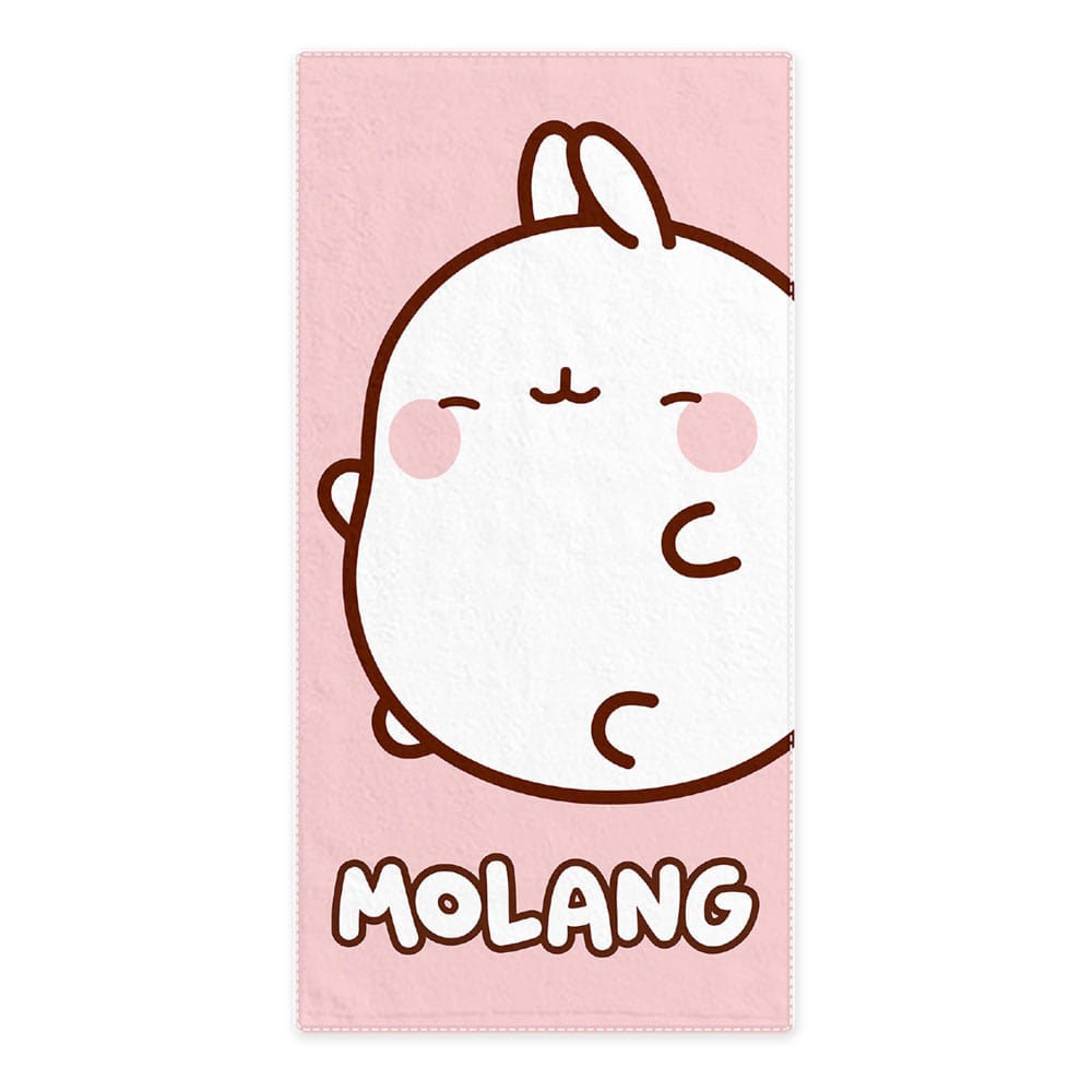 Sakami Merchandise Molang Towel Pink 35 x 75 cm | Makochan