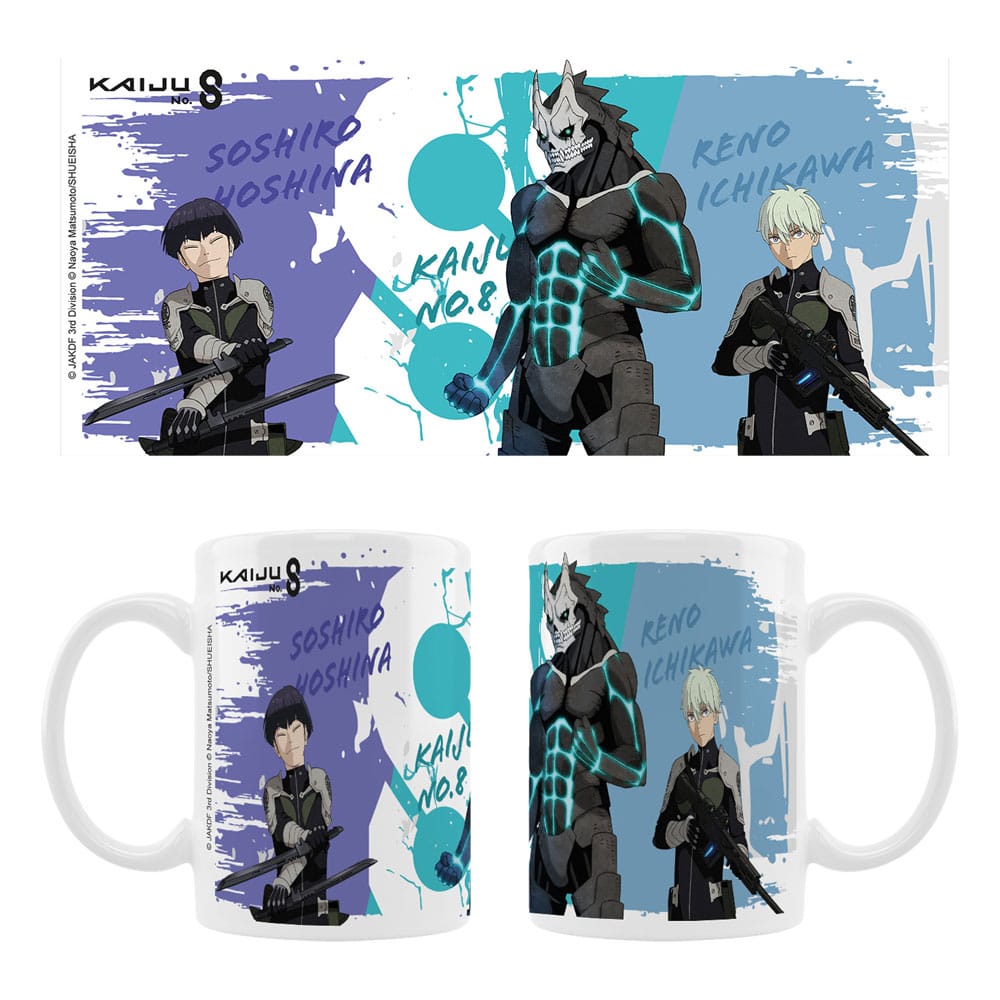 Sakami Merchandise Kaiju No. 8 Ceramic Mug Kaiju No. 8, Reno Ichikawa, Soshiro Hoshina Season 2 | Makochan