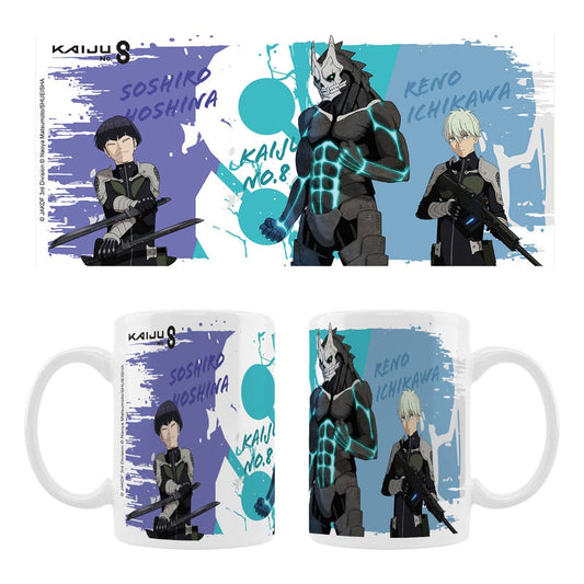 Sakami Merchandise Kaiju No. 8 Ceramic Mug Kaiju No. 8, Reno Ichikawa, Soshiro Hoshina Season 2 | Makochan