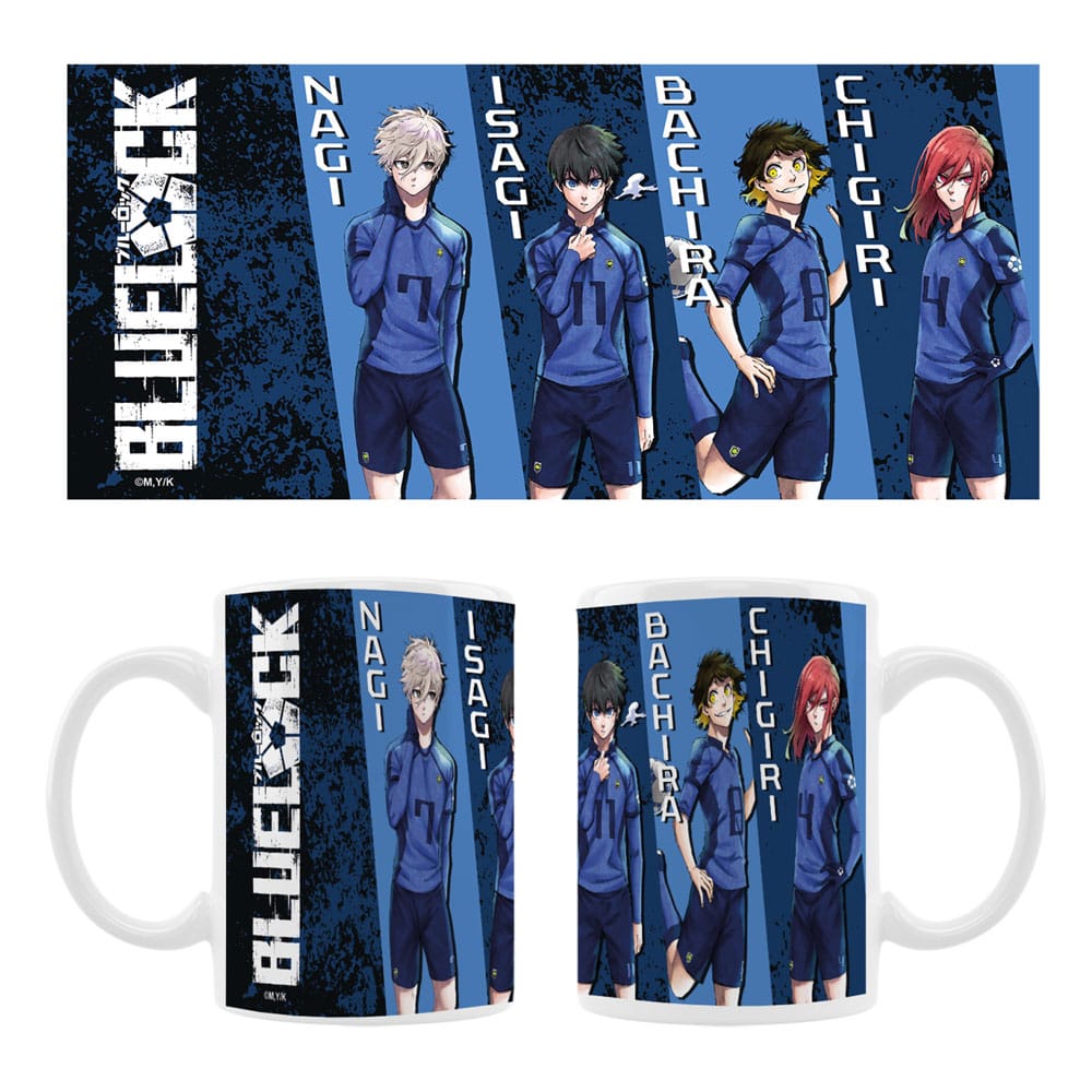 Sakami Merchandise Blue Lock Ceramic Mug Nagi, Isagi, Bachira & Chigiri | Makochan