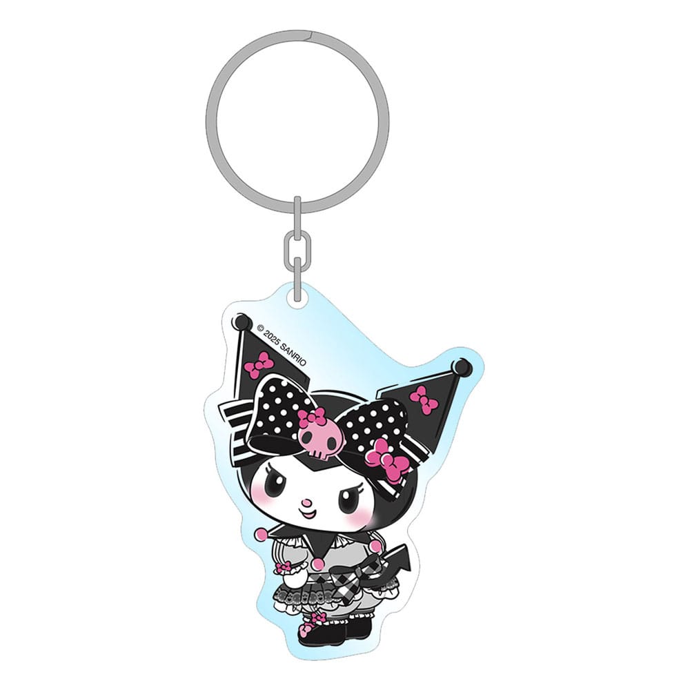 Sakami Merchandise Sanrio Pink Black Party Series Acrylic Keychain Kuromi 7 cm | Makochan