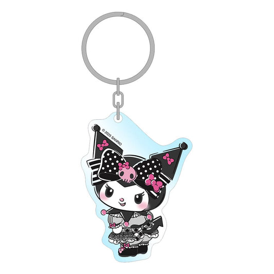 Sakami Merchandise Sanrio Pink Black Party Series Acrylic Keychain Kuromi 7 cm | Makochan