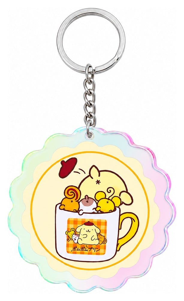 Sakami Merchandise Sanrio Acrylic Keychain Pompompurin 30th Anniversary Squishy Cute Purin 02 | Makochan