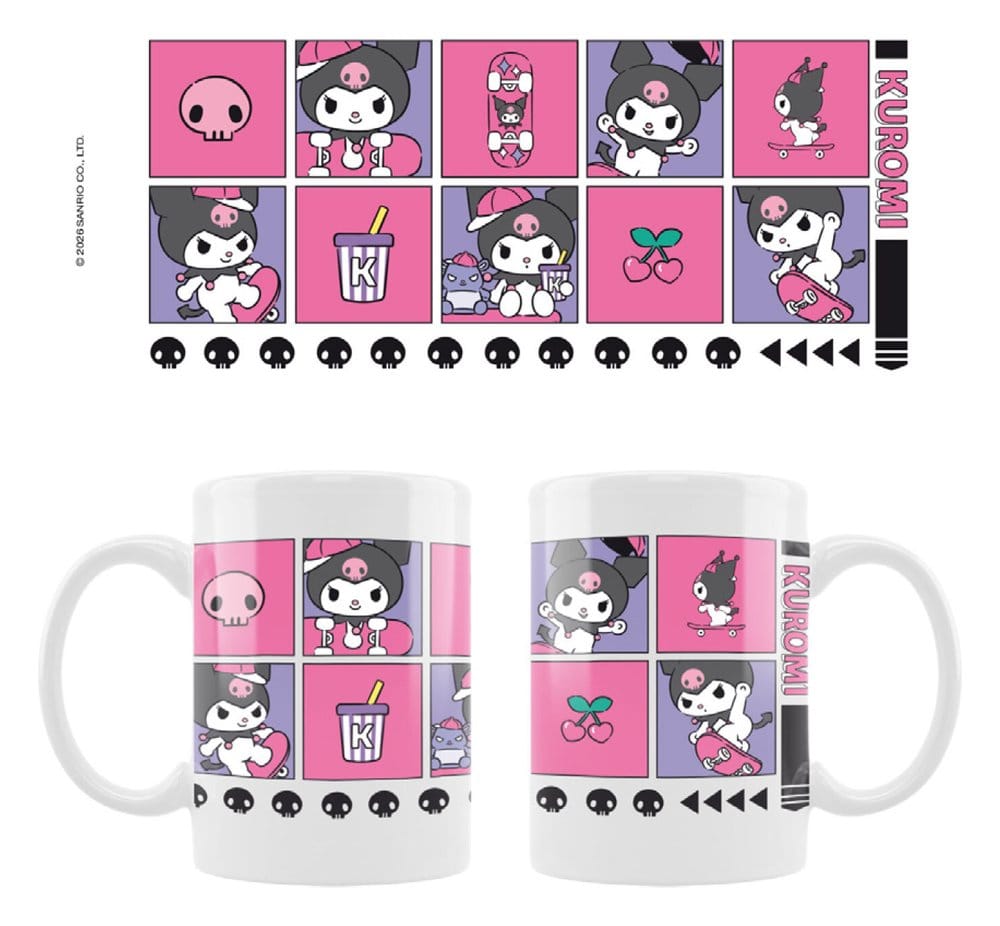Sakami Merchandise Sanrio Mug Kuromi Sk8 For Life | Makochan