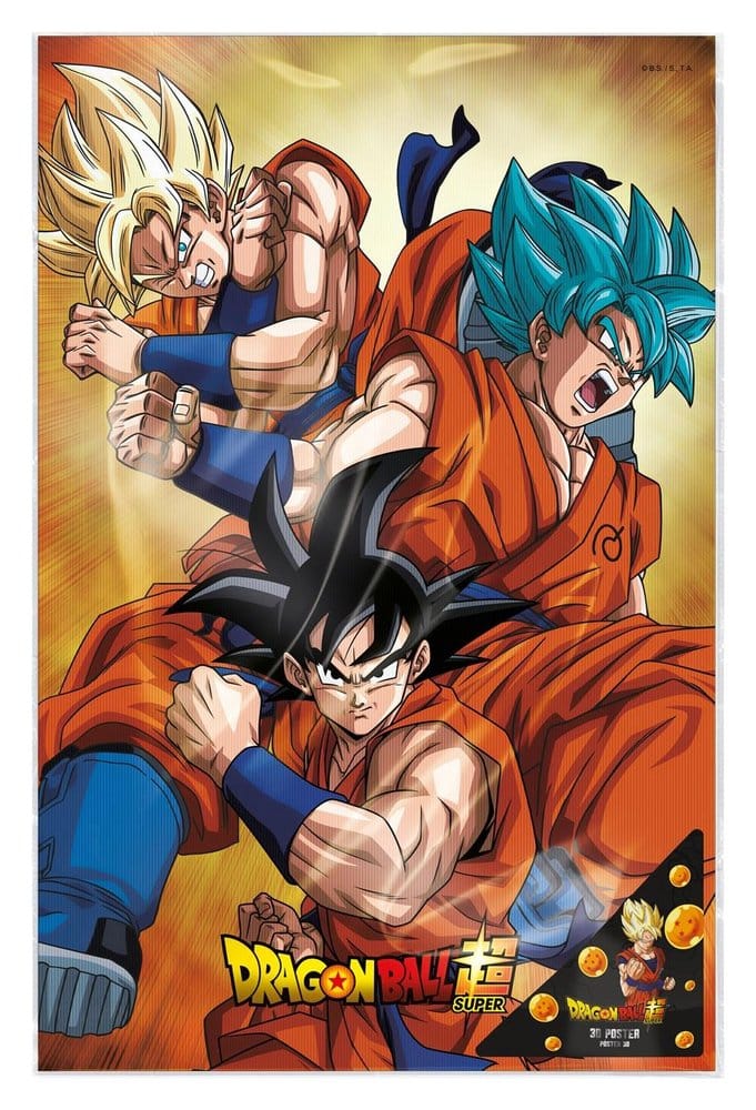SD Toys Dragon Ball Super 3D Poster Champa Goku 38 x 58 cm | Makochan
