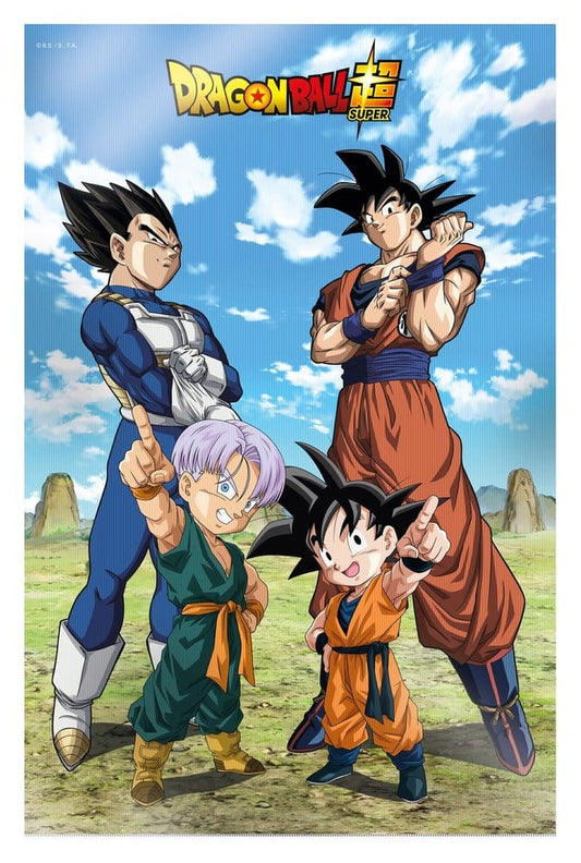 SD Toys Dragon Ball Super 3D Poster Battle of Gods Goku Vegeta Family 38 x 58 cm | Makochan