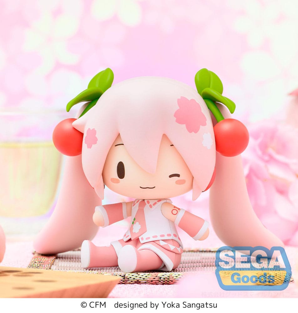 Sega Character Vocal Series 01: Hatsune Miku Fuwa Petit Chibi Figure Sakura Miku 8 cm | Makochan