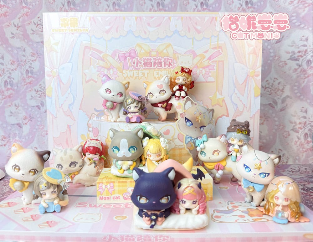 Shenzhen Mabell Animation Development Original Character Trading Figures Cat Nizizi-Kitten with you 8 cm Assortment (6)