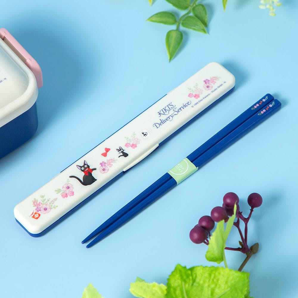 Skater Kiki delivery's service Chopsticks with Box Jiji Flower garland 18 cm | Makochan