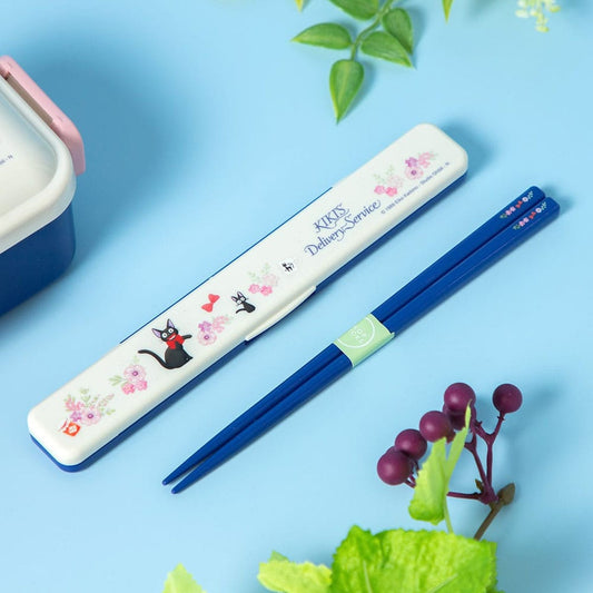 Skater Kiki delivery's service Chopsticks with Box Jiji Flower garland 18 cm | Makochan