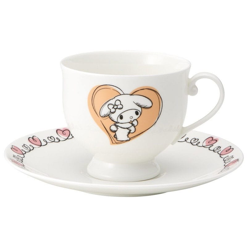Skater Sanrio Bone China Mug & Plate Set My Melody | Makochan