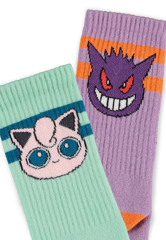 Difuzed Pokémon Socks 2-Pack Heads Grey 35-38 | Makochan