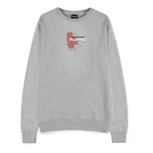 Difuzed Chainsaw Man Sweater Power Grey Melange | Makochan