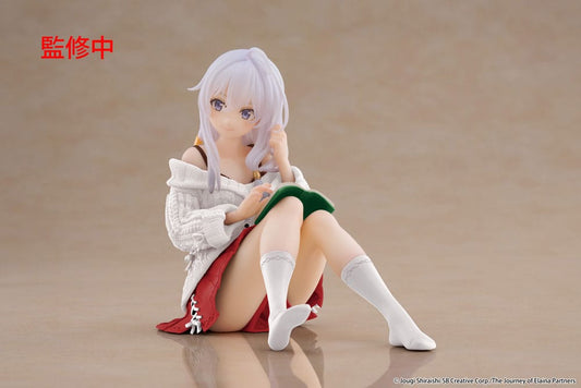 Taito Prize Wandering Witch: The Journey of Elaina PVC Statue Desktop Cute Figure Elaina Casual Clothes Ver. Renewal 13 cm