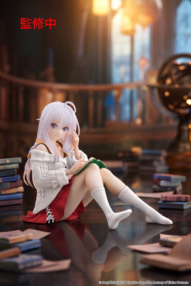 Taito Prize Wandering Witch: The Journey of Elaina PVC Statue Desktop Cute Figure Elaina Casual Clothes Ver. Renewal 13 cm