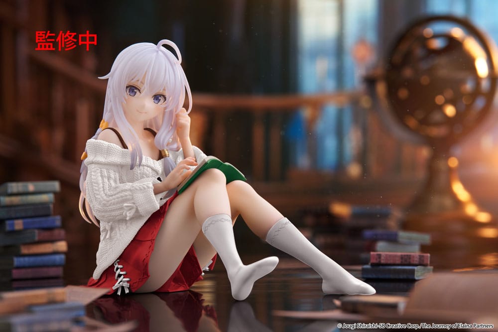 Taito Prize Wandering Witch: The Journey of Elaina PVC Statue Desktop Cute Figure Elaina Casual Clothes Ver. Renewal 13 cm