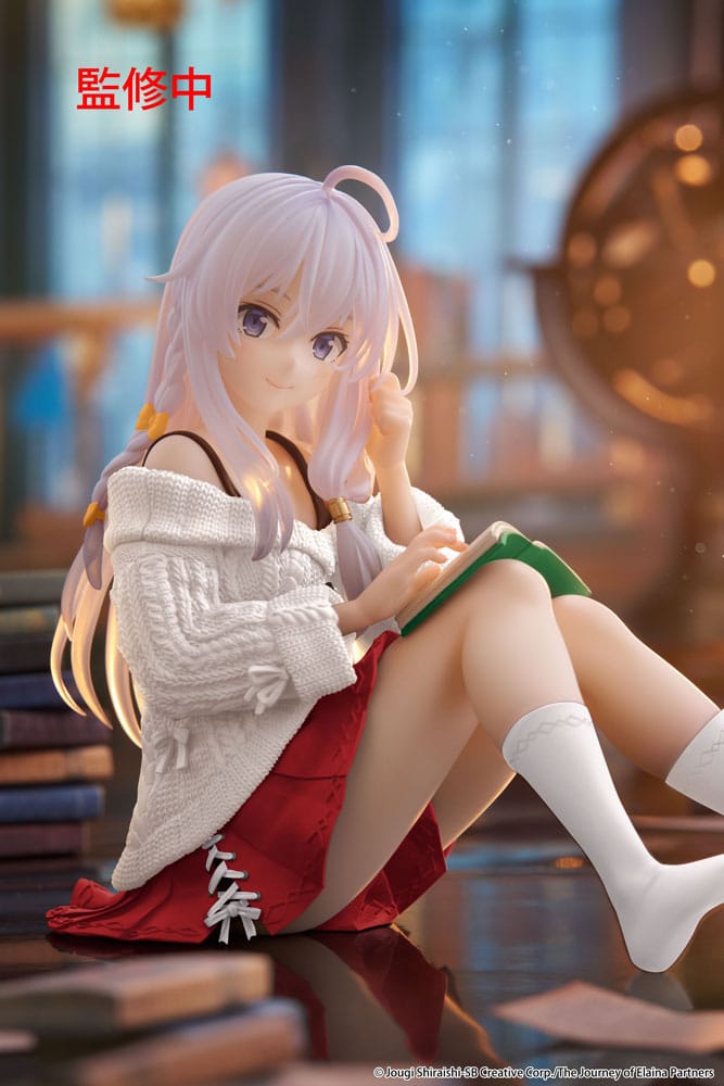Taito Prize Wandering Witch: The Journey of Elaina PVC Statue Desktop Cute Figure Elaina Casual Clothes Ver. Renewal 13 cm