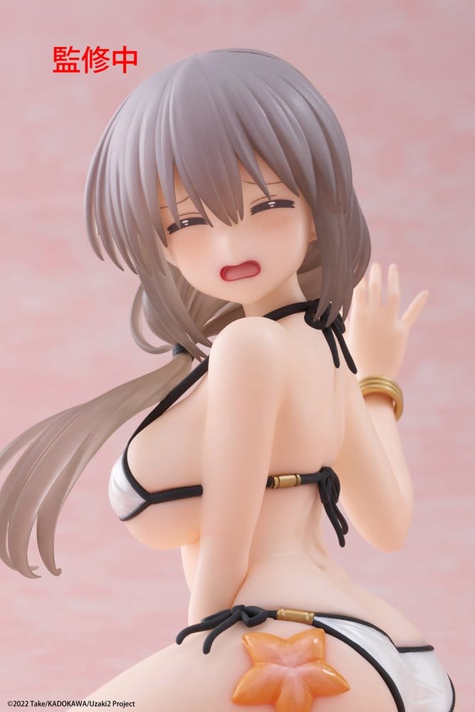 Taito Prize Uzaki-chan Wants to Hang Out! PVC Statue Desktop Cute Figure Tsuki Uzaki (Swimwear Ver.) 13 cm | Makochan