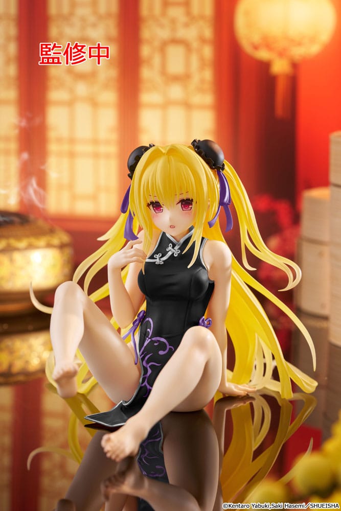 Taito Prize To Love-Ru Darkness PVC Statue Desktop Cute Figure Golden Darkness (China Dress Ver.) Renewal 13 cm | Makochan
