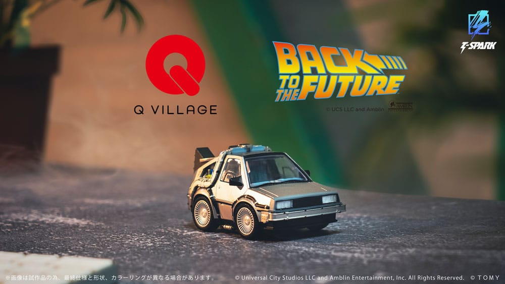 Takara Tomy Back to the Future Q-Village Vehicle with mini-figures Time Machine 9 cm | Makochan