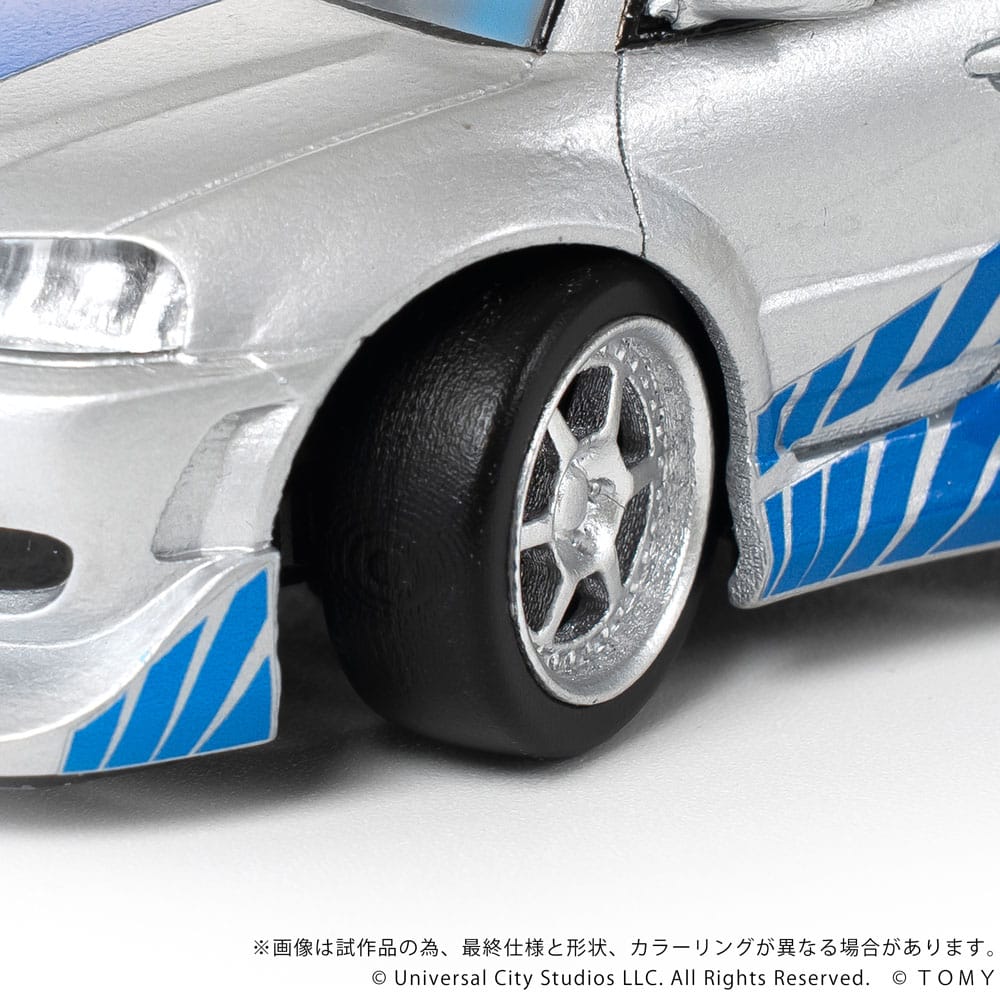 Takara Tomy Fast & Furious Q-Village Vehicle with mini-figure Nissan Skyline GT-R (R34) 9 cm | Makochan