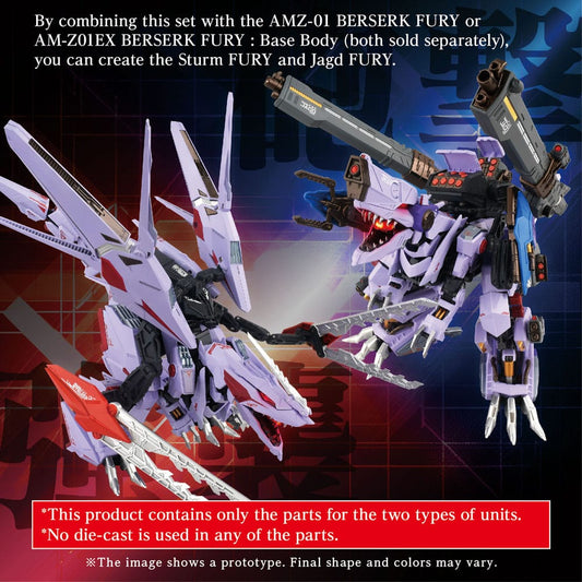 Takara Tomy Zoids Model Kit Accesoory Set AM-Z01CP Berserk Fury Sturm & Jagd Unit | Makochan