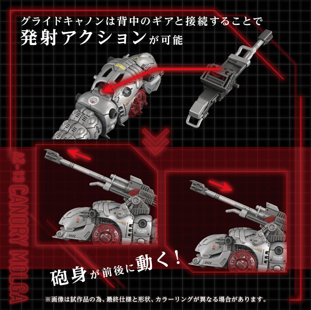 Takara Tomy Zoids Plastic Model Kit 1/72 AZ-13 Canory Molga 19 cm | Makochan