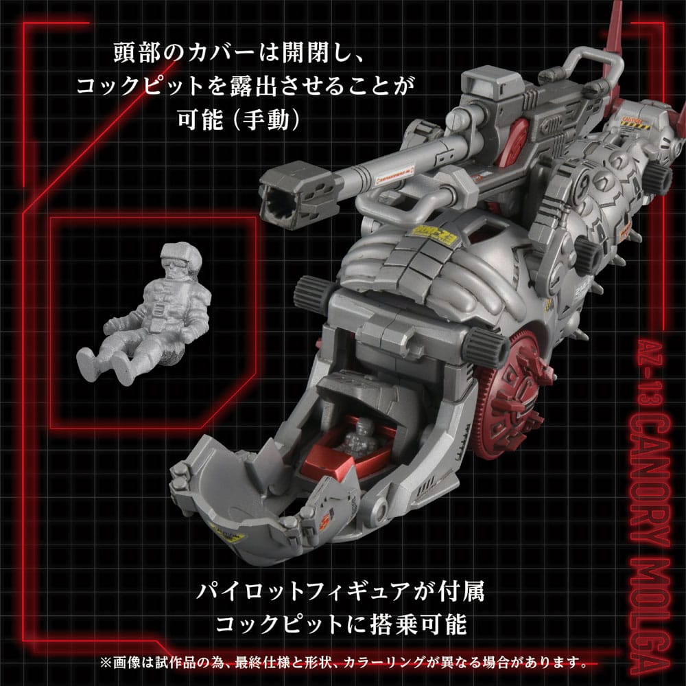 Takara Tomy Zoids Plastic Model Kit 1/72 AZ-13 Canory Molga 19 cm | Makochan