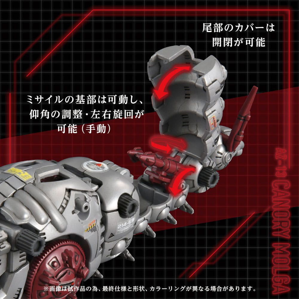 Takara Tomy Zoids Plastic Model Kit 1/72 AZ-13 Canory Molga 19 cm | Makochan