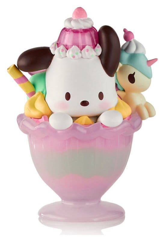 Tokidoki Hello Kitty & Friends Window Box Figure Fast Food Pochacco Pink Unicorn Sundae 9 cm | Makochan