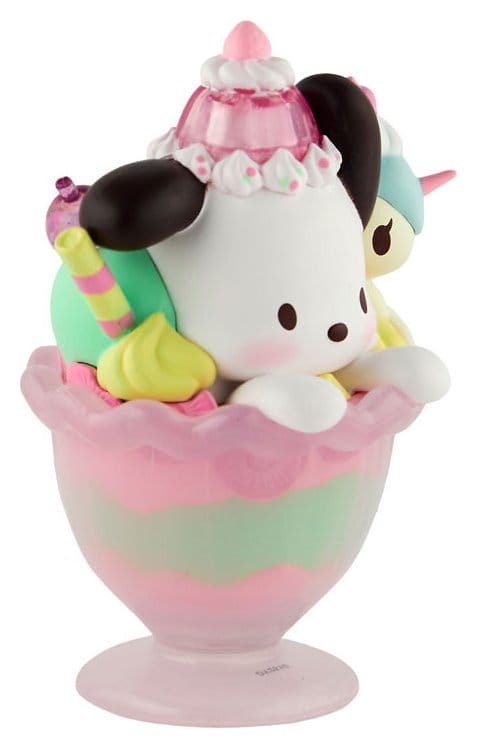 Tokidoki Hello Kitty & Friends Window Box Figure Fast Food Pochacco Pink Unicorn Sundae 9 cm | Makochan