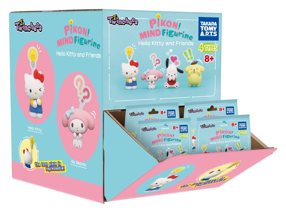 Takara Tomy Sanrio Twinchees Mini Figures Hello Kitty & Friends Pikon Mind 5 cm Blind Pack Display (24) | Makochan