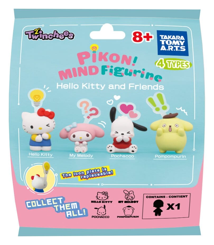 Takara Tomy Sanrio Twinchees Mini Figures Hello Kitty & Friends Pikon Mind 5 cm Blind Pack Display (24) | Makochan