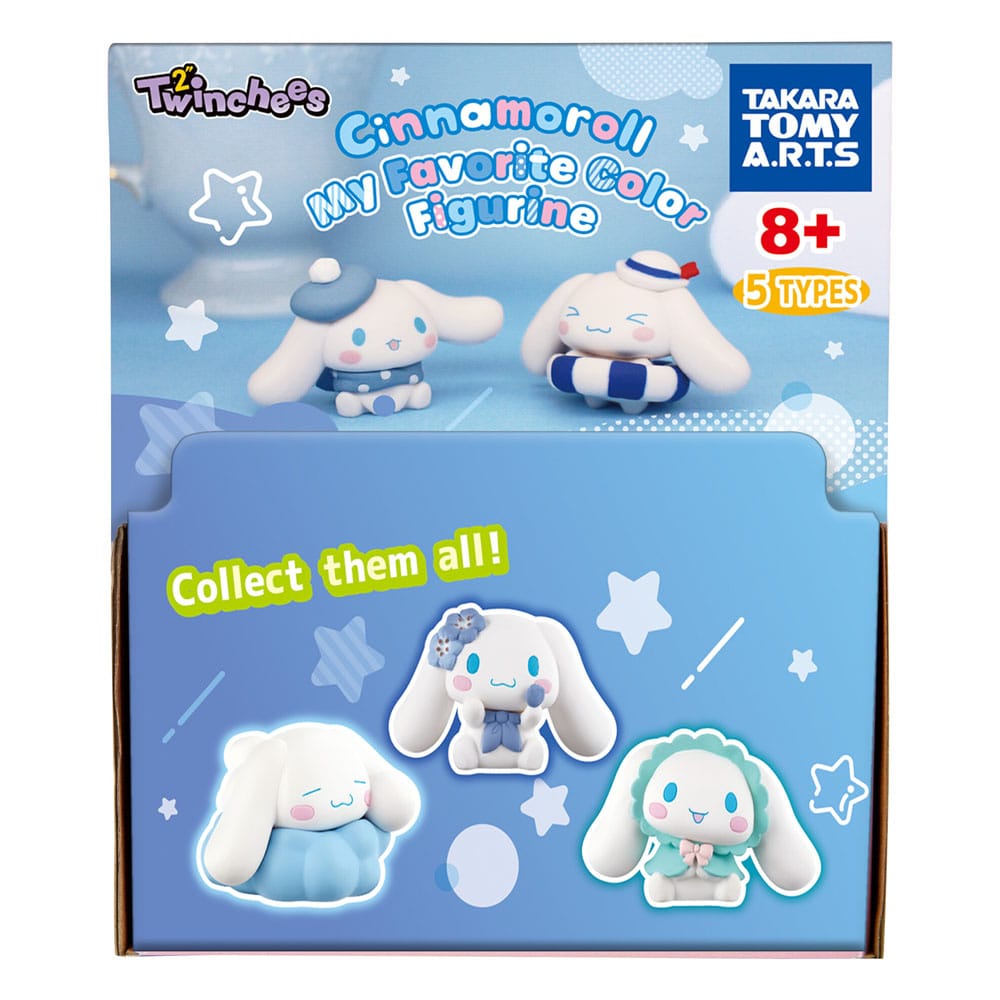 Takara Tomy Sanrio Twinchees Mini Figures Cinamoroll My Favourite Colour 5 cm Display (24) | Makochan