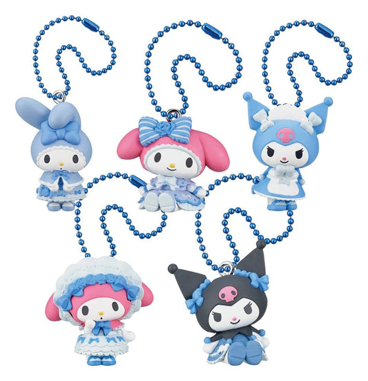 Takara Tomy Sanrio Twinchees Mini Figures My Melody x Kuromi Sweet Lolita 5 cm Blind Pack Display (24) | Makochan