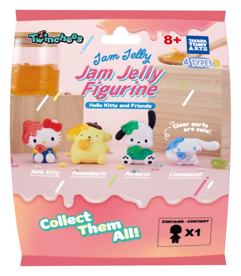Takara Tomy Sanrio Twinchees Mini Figures Hello Kitty & Friends Jam Jelly 5 cm Blind Pack Display (24) | Makochan