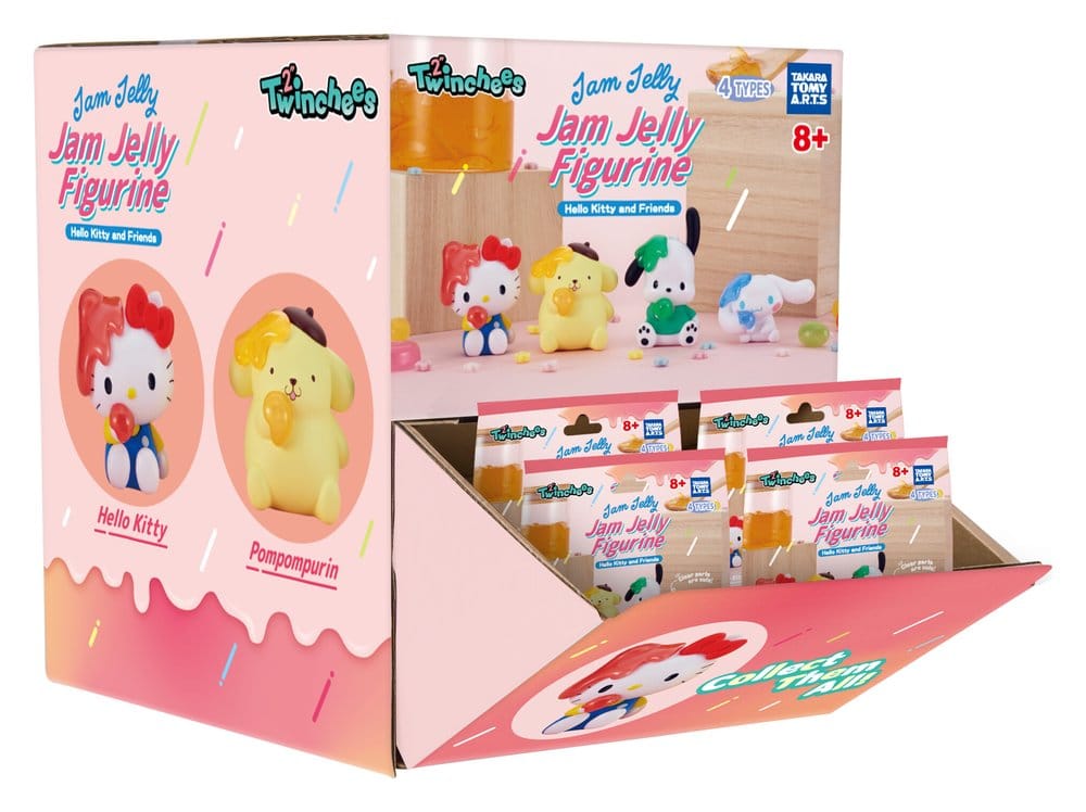 Takara Tomy Sanrio Twinchees Mini Figures Hello Kitty & Friends Jam Jelly 5 cm Blind Pack Display (24) | Makochan