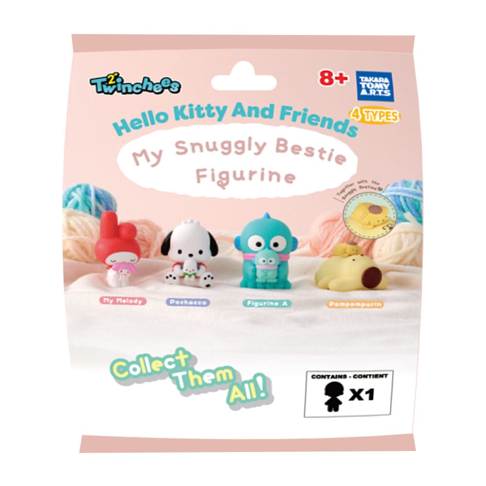 Takara Tomy Sanrio Twinchees Mini Figures Hello Kitty & Friends My Cuddly Buddy 5 cm Blind Pack Display (24) | Makochan
