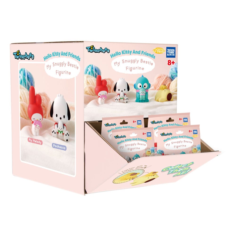Takara Tomy Sanrio Twinchees Mini Figures Hello Kitty & Friends My Cuddly Buddy 5 cm Blind Pack Display (24) | Makochan