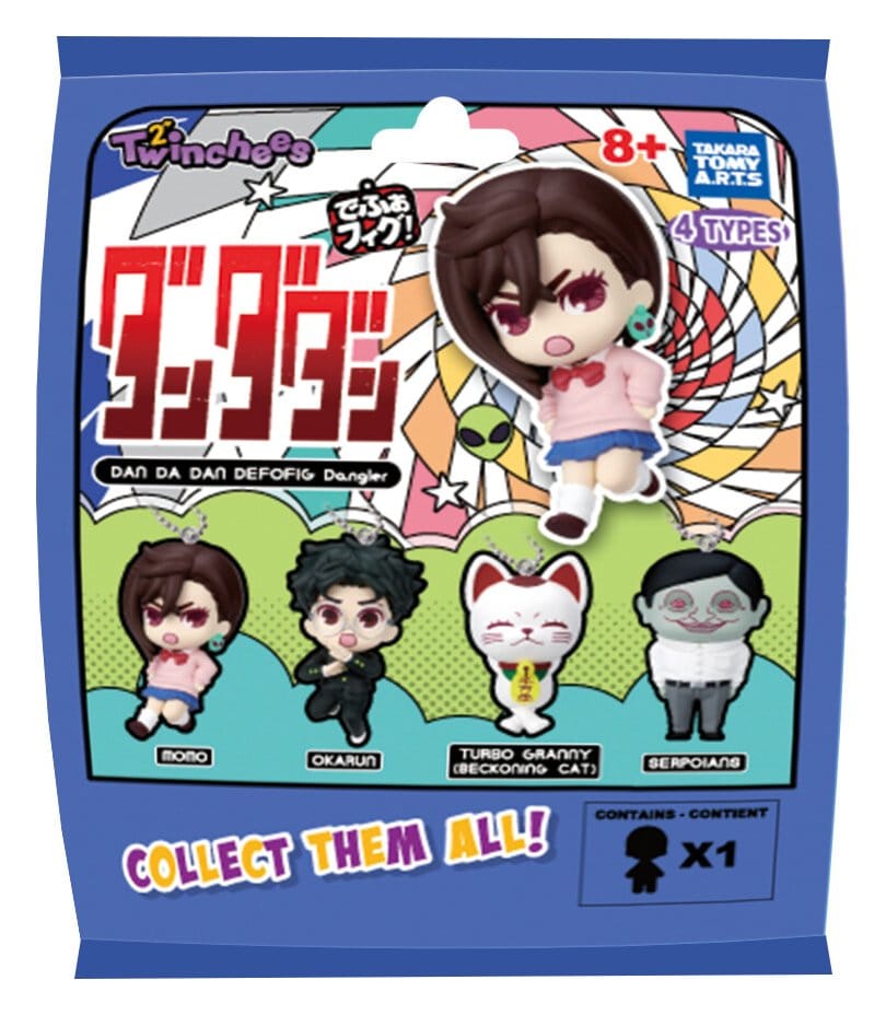 Takara Tomy Dandadan Twinchees Dangler Mini Figures Defofig! 5 cm Blind Pack Display (24) | Makochan