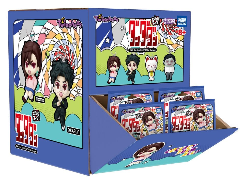 Takara Tomy Dandadan Twinchees Dangler Mini Figures Defofig! 5 cm Blind Pack Display (24) | Makochan