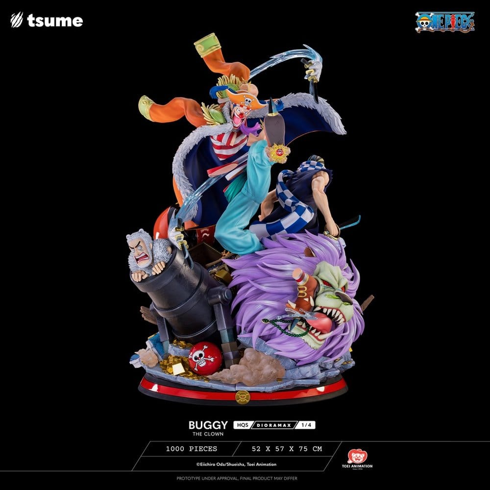 Tsume One Piece HQS Dioramax Figure 1/4 Buggy the Clown | Makochan