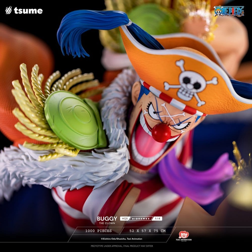 Tsume One Piece HQS Dioramax Figure 1/4 Buggy the Clown | Makochan
